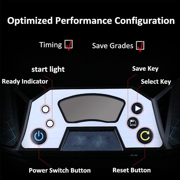 Touch Control Timer, Professionell Timer Maskin Med Display, Speed Timer För Tävling, Flickor Pojkar Gåva