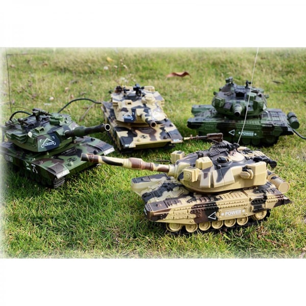 Heavy 1:32 RC Battle Tank Interactive Toy Bilmodell Hobbyleksaker Presenter Stil 2 Gul