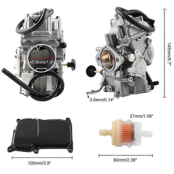 Karburator til 350 YFM350 2WD 4WD WARRIOR 350 silver