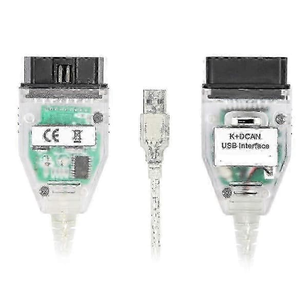 BMW INPA K+CAN K+DCAN FTDI FT232RL USB Diagnostisk Værktøj OBD2 Scanner white