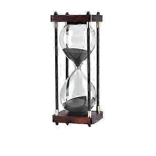 Timeglass 60 minutter svart tre kontor hjemmeutgave 5 5