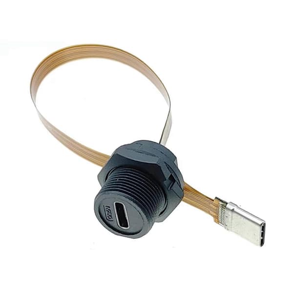 5X Vandtæt IP67 IP68 Type C Hun til Han PFC Fladkabel 3.1 Gevind Type Type-C 3.1