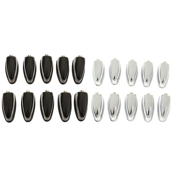 10 stycken bastrumma trumkrokar slaginstrumentdelar silver
