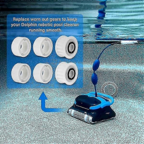 Dolphin Pool Cleaner Udskiftningsstyrehjul med remskiver