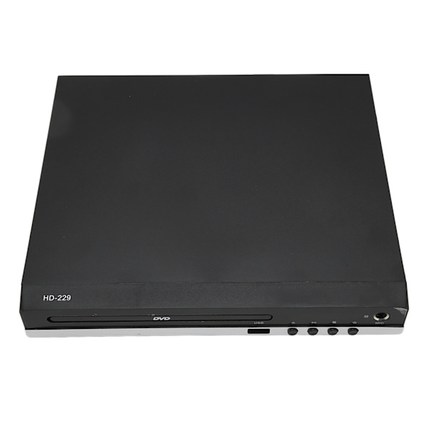 [RM]Mini DVD Player 1080P Support AV Output Remote Control HD Multimedia Interface DVD CD Player with USB Port 110‑240V EU Plug 0.5