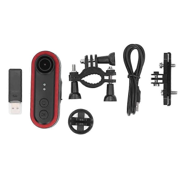 [RM][RM] Bicycle Camera Rear Bike Light Camera 3500mAh IPX6 Loop Recording 150° Wide Angle for Night Riding