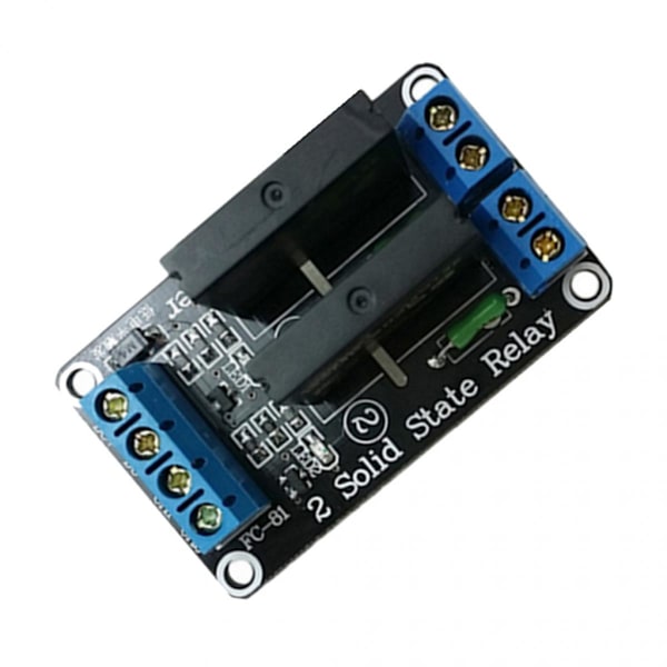 2-kanals 12V G3MB-202P Solid State Relämodul med Resistiv Säkring