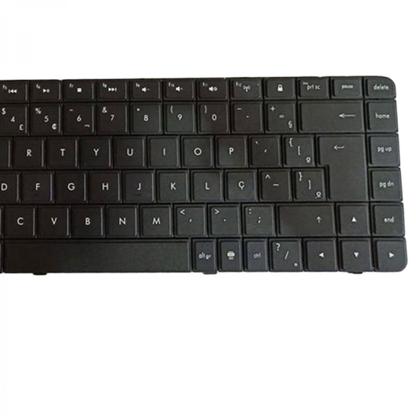 Ultratunt trådlöst tangentbord, brasiliansk layout, tyst USB ergonomiskt tangentbord, för bärbar dator, stationär, Windows, svart