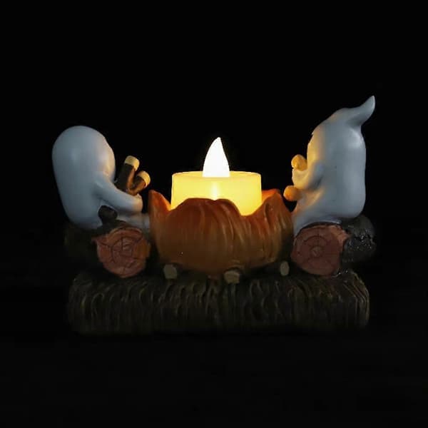 Ghost Candlestick Without Candles, Decorative Stand, Halloween Home Decor, Ghost Design, Perfect for Spooky