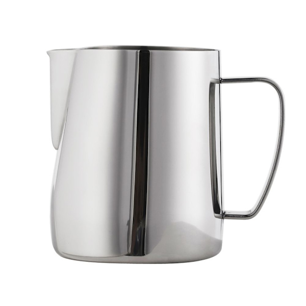 Rostfri Mjölkkanna för Kaffe Latte, Skummkanna 600ml Silver