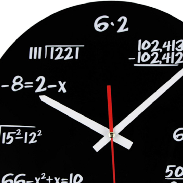 Matematisk ekvation klocka