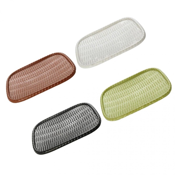 Imitation bambuvävd melamin servis oval matbricka