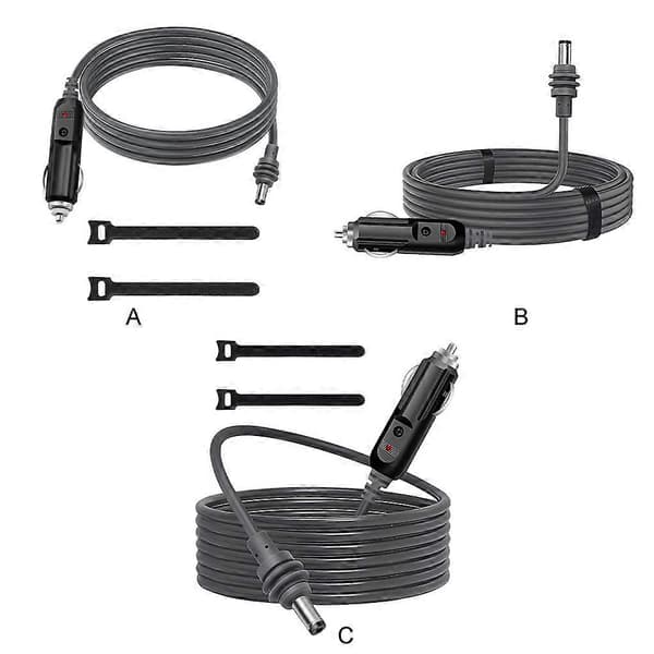 DC-strømkabel direkte til bilstrømadapterkabel til Mini Holdbar 2M 5M Tilslutning overalt Nem installation 2/3/5M 3 meters