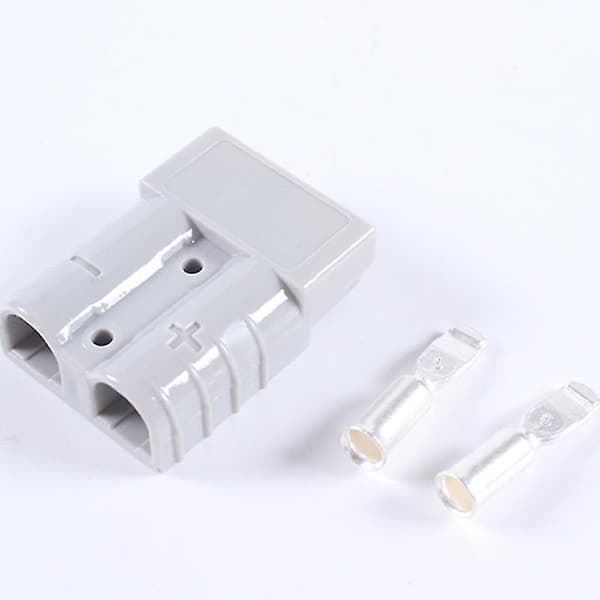 [RM]10 pcs For Anderson Connector 50A 600V 6AWG Silver Plated Solid Copper Terminals AC/DC Power Supply