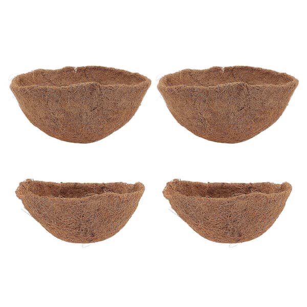 [RM] Blomkruksfoder Kokosfiberkudde för trädgårdsarbete 4st Samling Light Brown 26.00X26.00X15.00CM