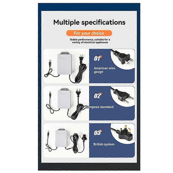 12V-2A UPS strømforsyning til WiFi-router, modem, sikkerhedskamera til strømafbrydelser White AU Plug