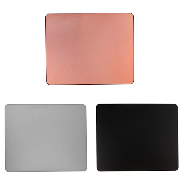 Smidig musmatta i aluminiumlegering för dator, laptop, notebook, svart