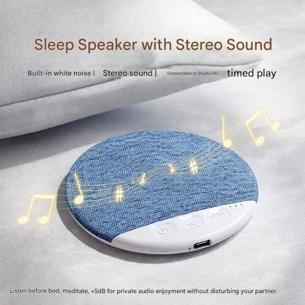 [RM]New Pillow-Side Sleep Speaker, High-Quality Multifunctional Bluetooth Speaker with White Noise.