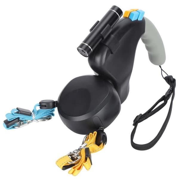 Hundkoppel - SHIPENOPHY - Dubbelhuvud - Lysande - Reflekterande - Ergonomiskt