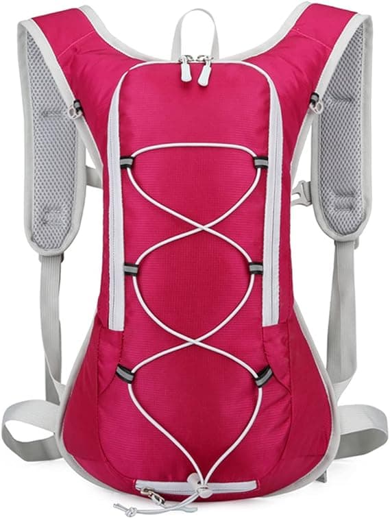 [RM] Small Cycling Backpack Waterproof Men's and Women's Sports Backpack Ski Backpack Rose Red