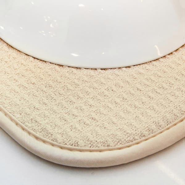 Diskmatta, Polyester, Beige, 40 x 45 cm