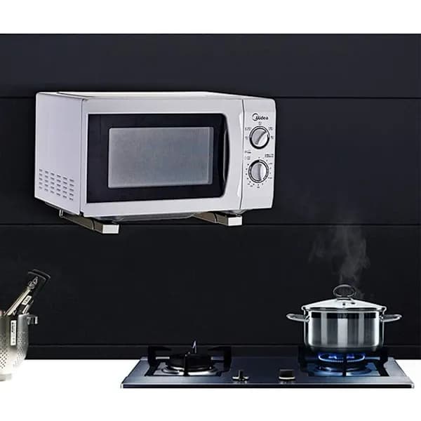 [RM]Microwave Wall Mount 304 Stainless Steel Shelf Bracket Foldable Extendable Stand for Microwave Oven