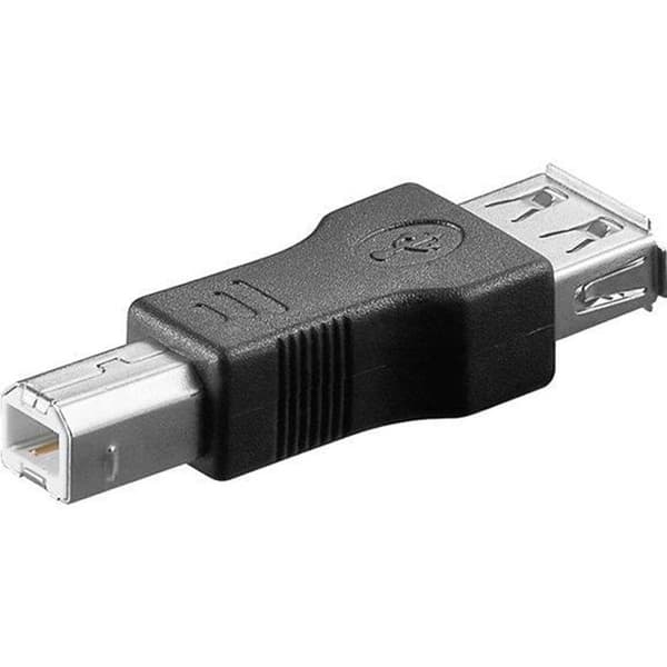 USB-sovitin - GOOBAY - USB A naaras - USB B uros - Musta - USB 2.0 - Nopea yhteys