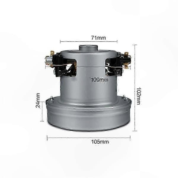 Kraftfuld 1200W Universal Støvsugermotor, 105mm Diameter Udskiftningsdel til Store Hvidevarer