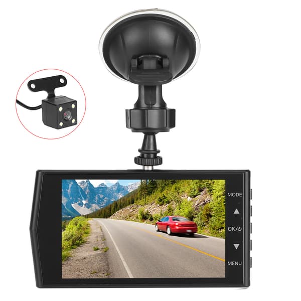 [RM]4in Car Dash Cam Touch Screen Built-in G-sensor MOV Video Format Driving Recorder