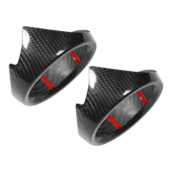 [RM]2 stk karbonfiber sideventilutløpsdeksel Trim passer til Alfa Romeo Stelvio 17-18