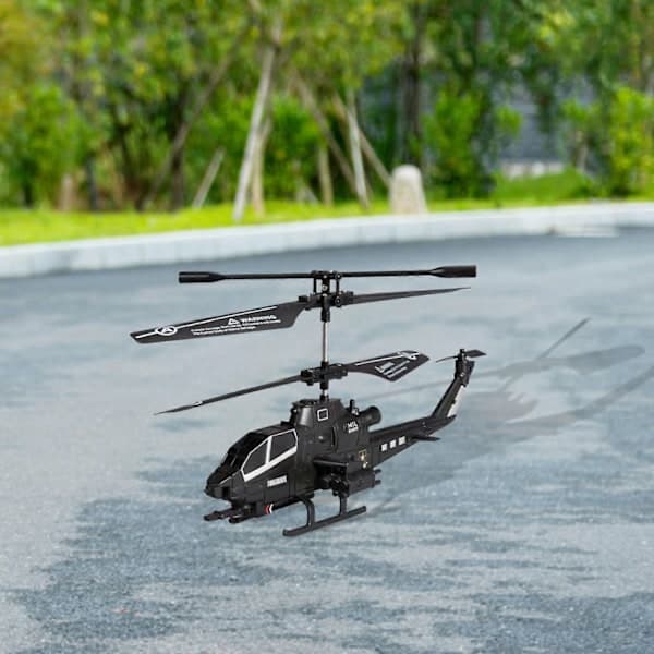[RM]Brand New Remote Control Helicopter, 3.5 Channel RC Drone Helicopter with LED Lights for Night Flying, Black Black