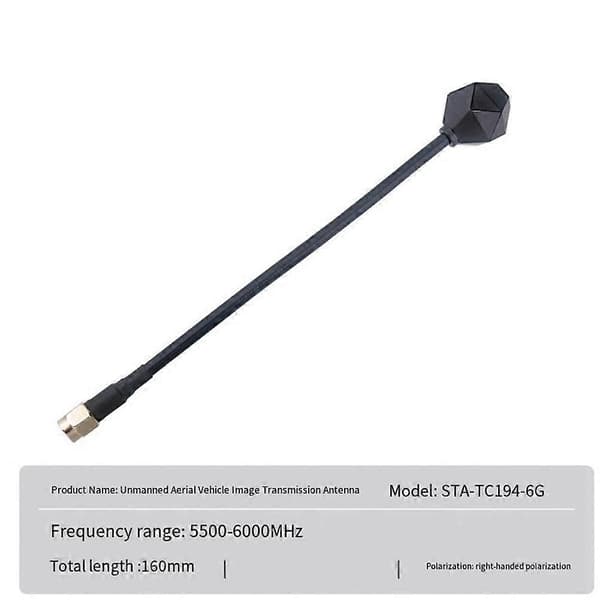 5Dbi 5.8G/6G High Gain Antenne 5500-6000Mhz SMA til RC FPV Quadcopter Drone Freestyle Tilbehør