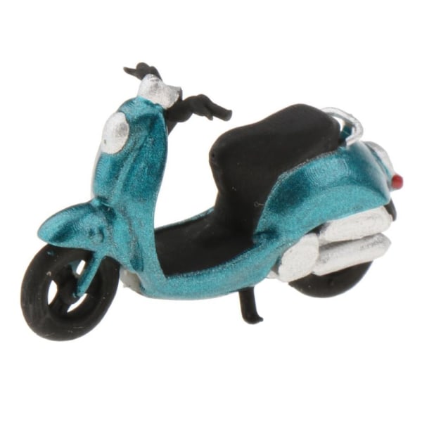 Modell 1:64 Mini Plast Scooter Layout Scenario Modell För Matchbox Blå
