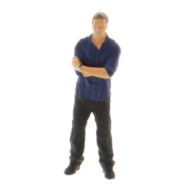 6 Stycken 1:64 Gatubild Diorama Figurer Karaktär Resin Modell Layout Dekor
