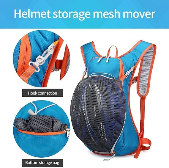 [RM] Small Cycling Backpack Waterproof Men's and Women's Sports Backpack Ski Backpack Black