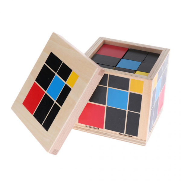 Konstruktionsleksaker Pedagogiskt Spel Barn Montessori Utrustning Matematikövning