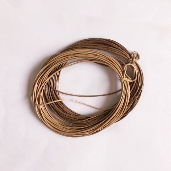 10m Vaxad Nylon Bomullstråd Snöre Tyg Smycken Formad 1.5mm Beige