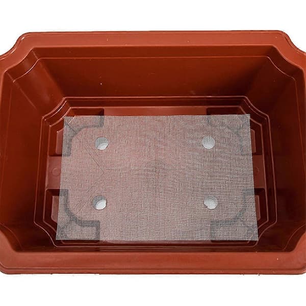 [RM]Åndbar netdesign rektangulær urtepottemåtte til havearbejde indendørs udendørs brug 60 stk. White 30.00X20.00X0.20CM