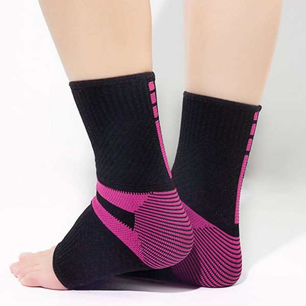 Yoga strumpor Sport bomulls kompressionsstrumpor med öppen tå kompressionsstrumpor pink