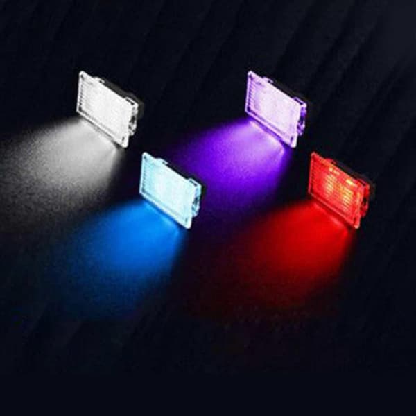 Tesla Model 3/Y/S/X Ultra-Bright LED Interior Lighting Kit - Trunk Light, Door Light (4 Pcs/Set) - 6000k Pink