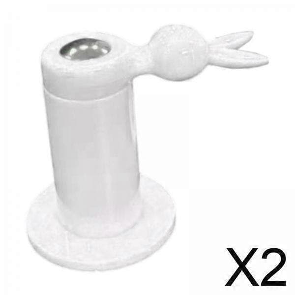 2x toiletsædepudefiksering, installationsdele til toiletlåg, anti-krog