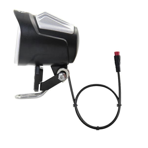 QD228 LED-frontlykt elektrisk sykkel scooter vanntett kontakt frontlys med horn tilbehør Black