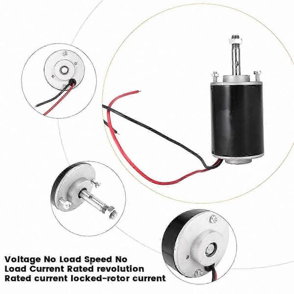 Xd-3420 30W 12V 3000RPM Permanent Magnet DC Motor CW/CCW Black