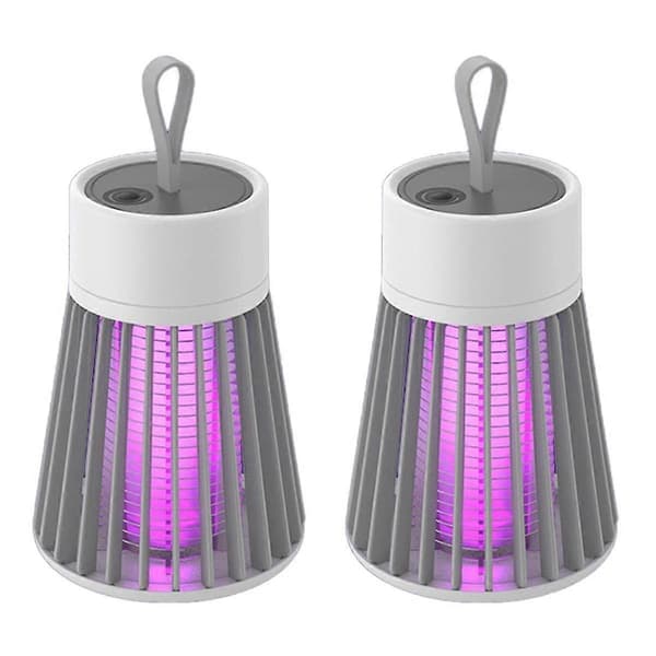 2 STK Myggdreper USB-lading Vanntett Egnet for Hjem Camping Piknik, B