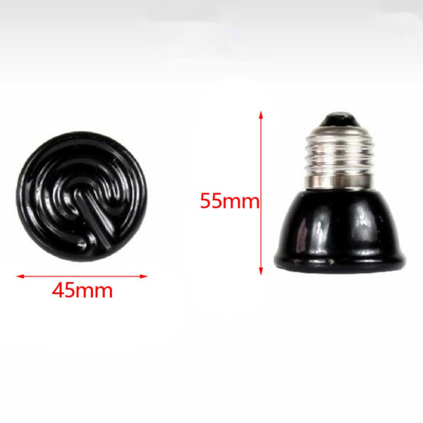 E27 Keramisk Reptil Värmelampa Infraröd Värmelampa 220v-240v 60w