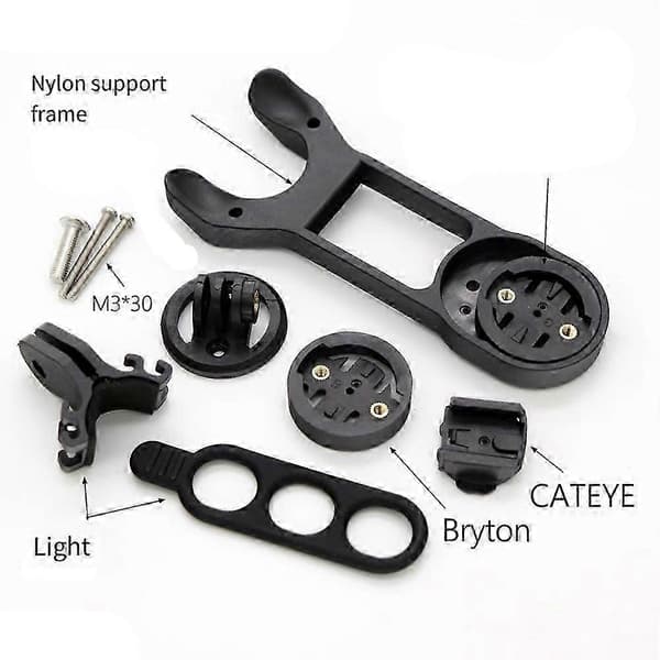 Til H11 H36 Integreret Cykelstyr Computerholder Støtte Black