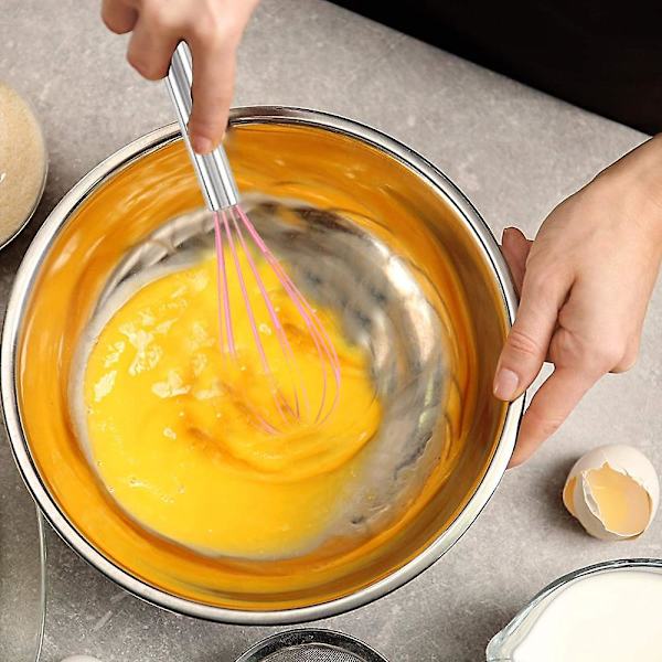 8 tums och 10 tums silikonvispsats om 4, visp ballong äggsås visp för nonstick kokkärl style 5