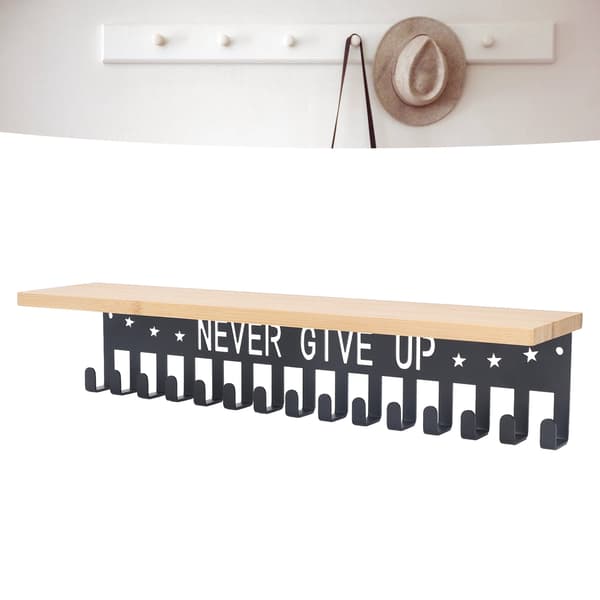 Metal Trophy Shelf, Bamboo Trophy Shelf, Metal Wall Mounted Medal Rack