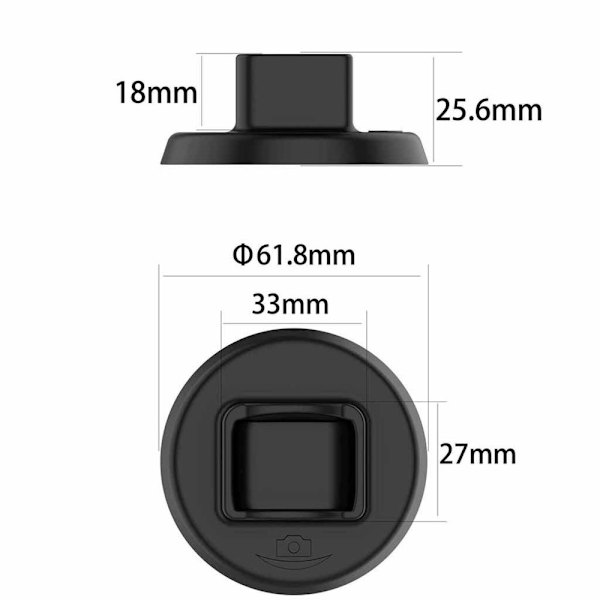 Handhållen Stabilisator Förlängningsbas Fäste för DJI Osmo Pocket Röd