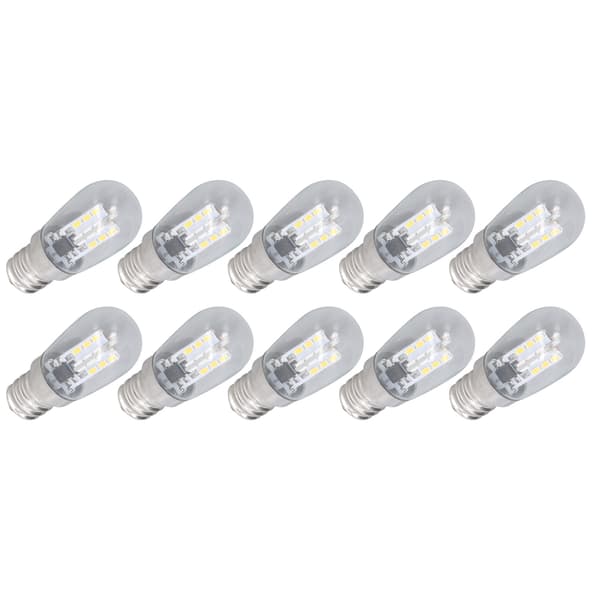 [RM]10 pcs LED E12 Bulb Glass Small Ceiling Lamp Bulb 500LM Wall Lamp Bulb for Bedroom Office 220V 0.1